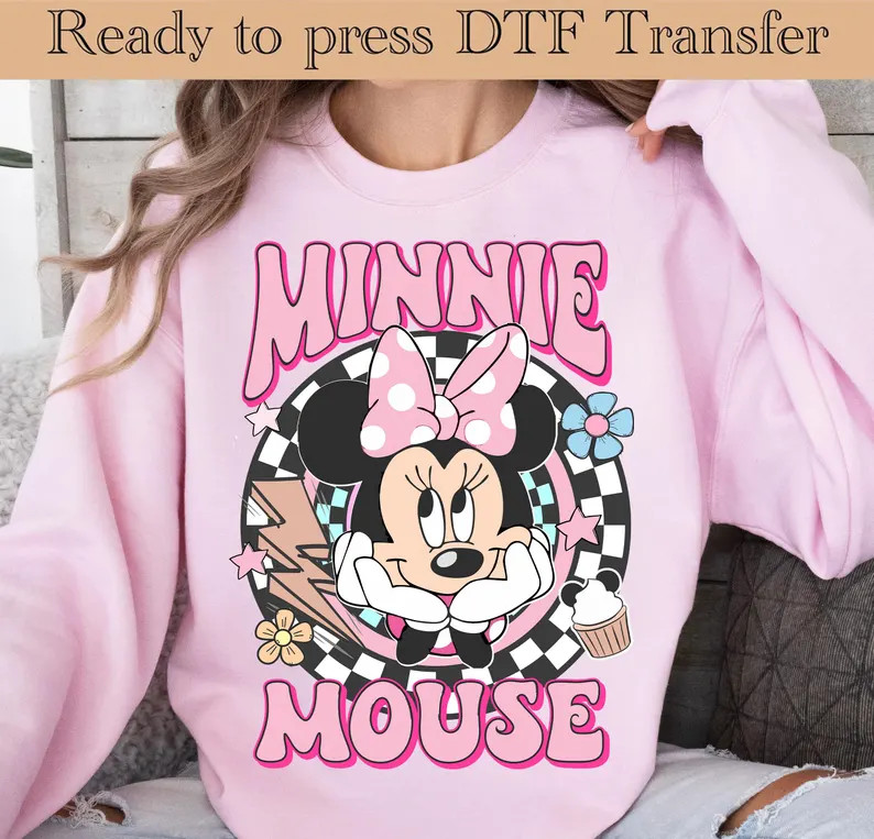 Minnie Mouse Ready to Press,minnie Mouse DTF Transfer,disney Minnie Transfer,minnie Mouse Shirt,d... | Etsy (US)