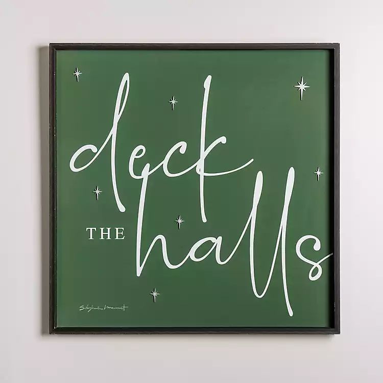 New! Green Deck the Halls Wall Plaque | Kirkland's Home