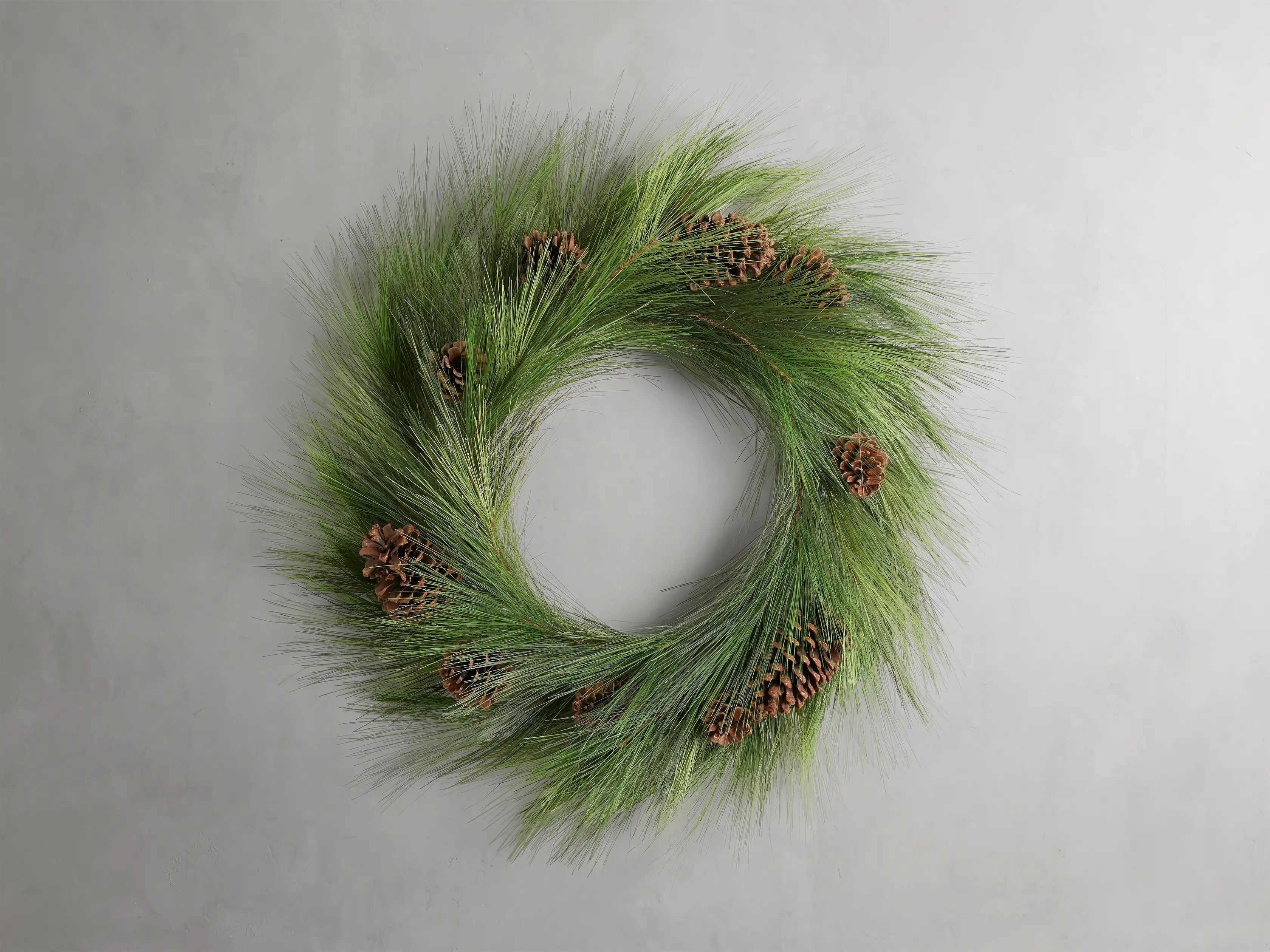 Faux Long Pine Wreath | Arhaus