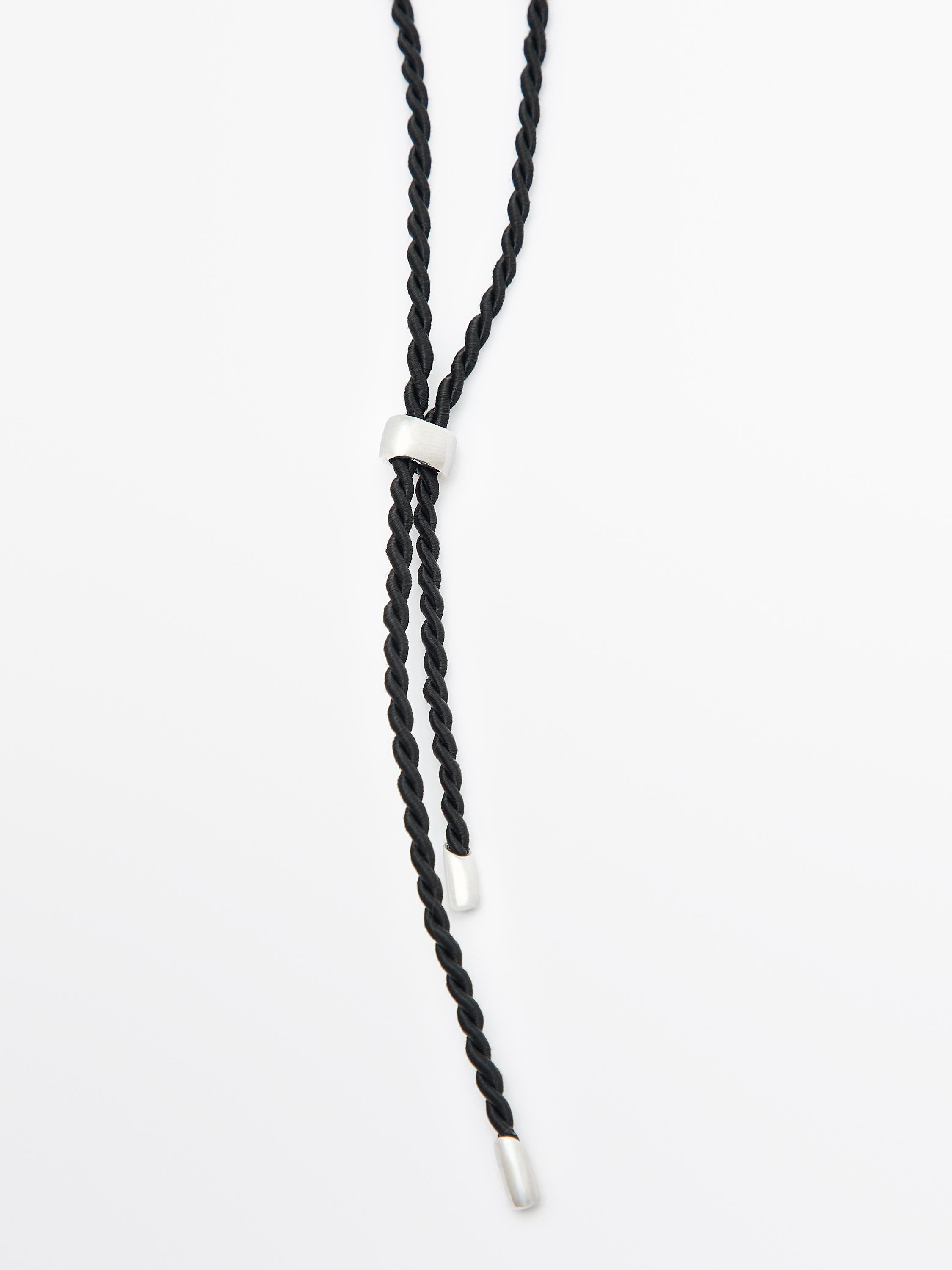 Anhänger mit Holzelement und Quaste | Massimo Dutti DE