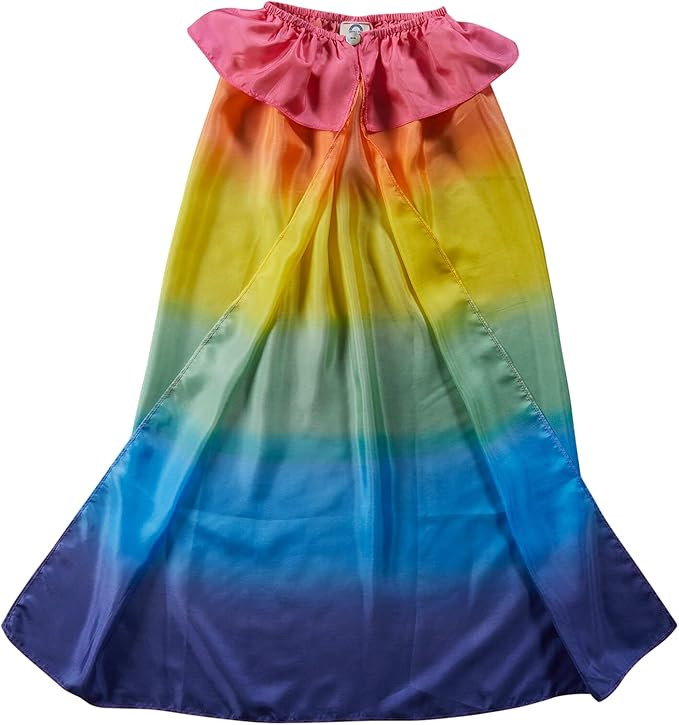 Sarah's Silks - Rainbow Cape for Kids, 32" Long Cloak | Montessori and Waldorf Dress Up for Imagi... | Amazon (US)