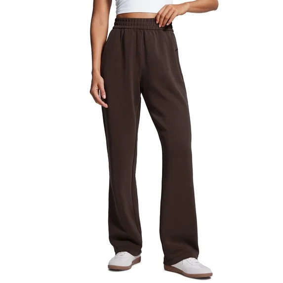 CRZ YOGA SoftAura Straight Leg Casual Sweatpants Women 30" Travel Pants with Pockets | Walmart (US)
