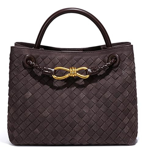Suede Woven Tote Bag for Women PU Leather Hobo Bags Casual Crossbody Purse Shoulder Satchel Bag Top Handle Tote Handbag | Amazon (US)