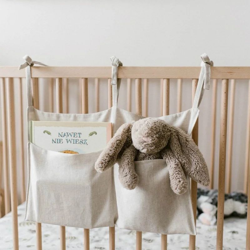 Multi Pockets Crib Hanging Storage Bag Baby Cot Bed Organizer Toy Diaper Pocket Bedding Set | Walmart (US)