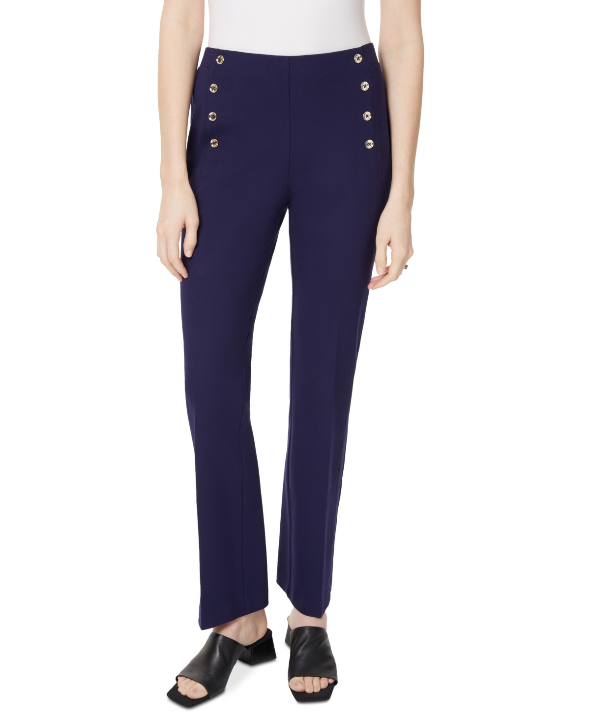 Jones New York Women's High-Rise Bootcut Sailor Pants | Macys (US)