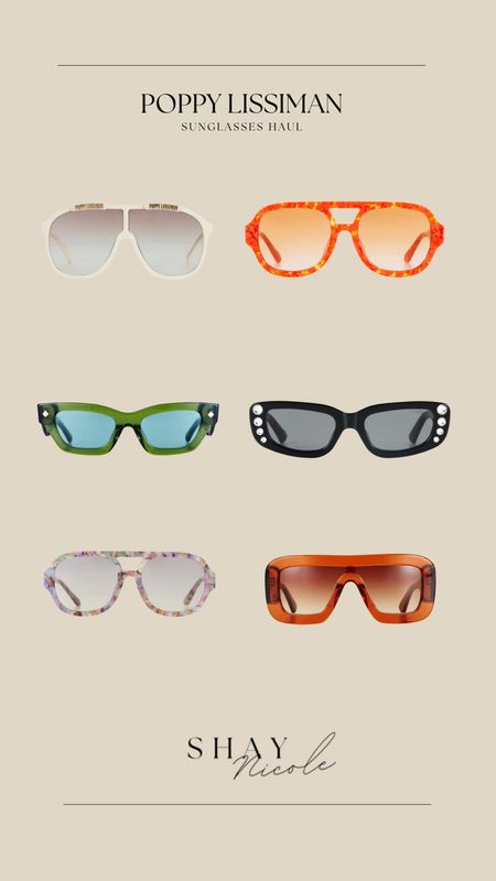 Poppy Lissiman sunglasses haul! 

Glasses, pool style, vacation 

#LTKstyletip #LTKsalealert #LTKfindsunder100