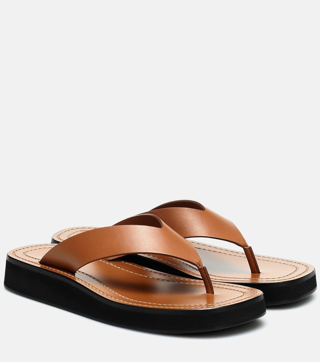 Ginza leather platform slides | Mytheresa (US/CA)