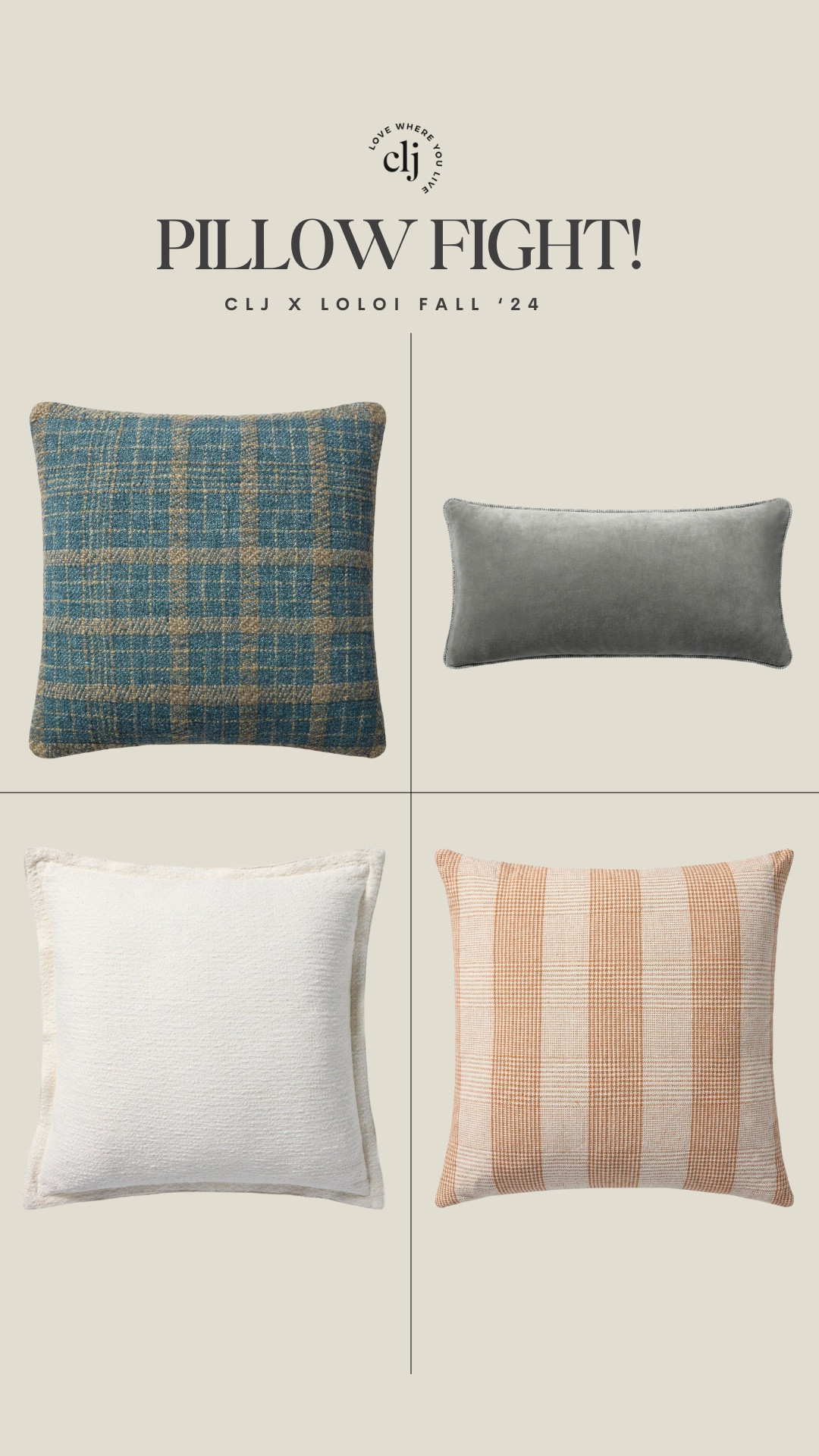 Choose your CLJ x Loloi pillow fighter!! 

#LTKFindsUnder50 #LTKStyleTip #LTKHome
