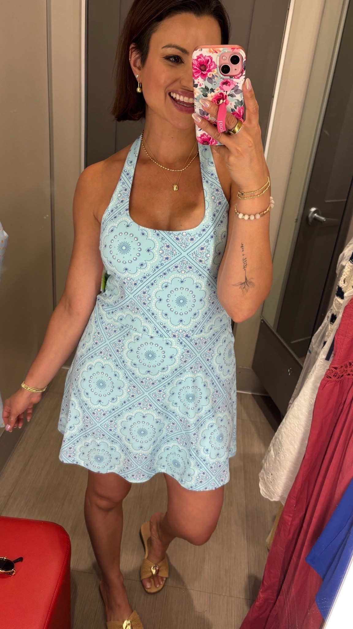 Top selling @Target halter top  activewear dress with built in shorts!!

Love this print, wearing a size medium

#LTKActive #LTKootd #LTKgrwm