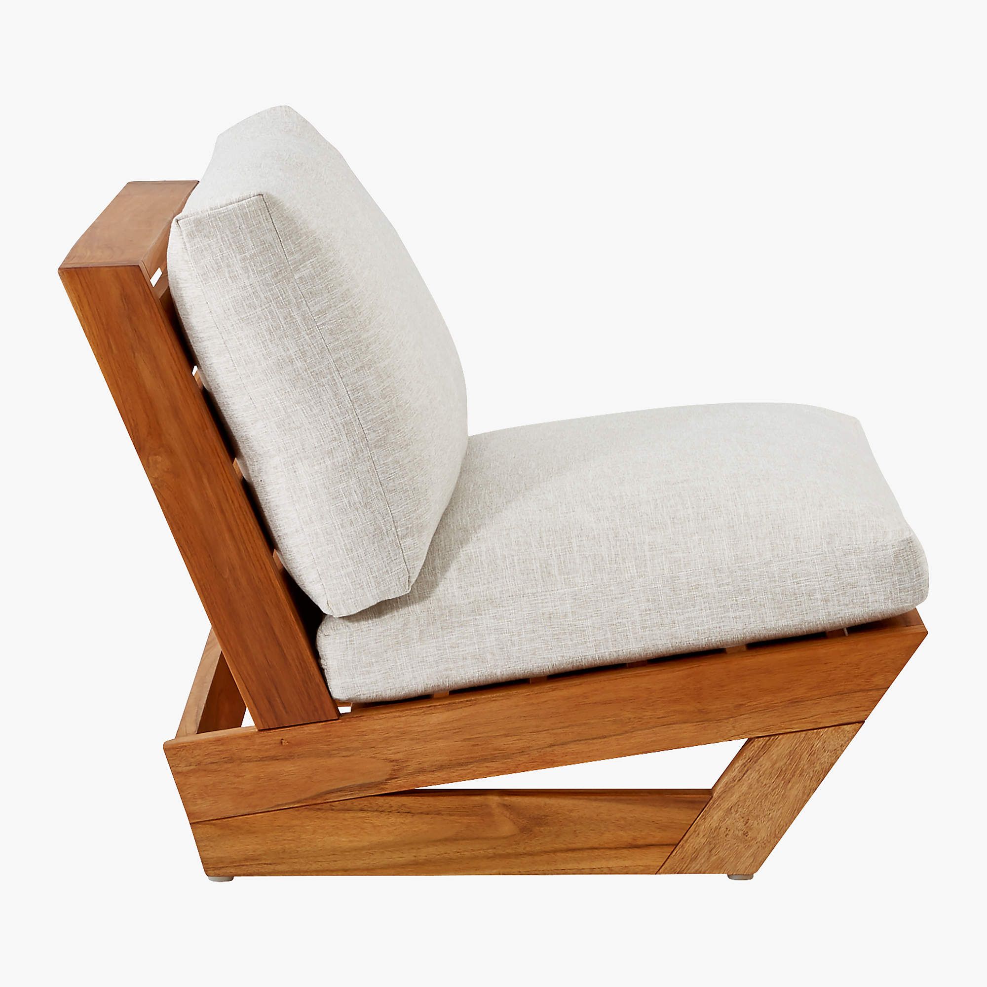 Sunset Teak Outdoor Patio Lounge Chair + Reviews | CB2 | CB2