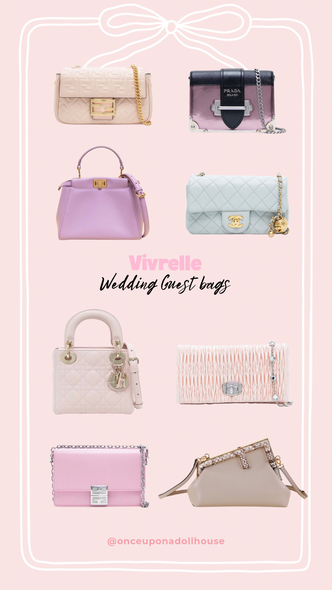 Vivrelle Wedding Guest bags! Use code DOLLHOUSE

#LTKWedding #LTKSeasonal #LTKgrwm