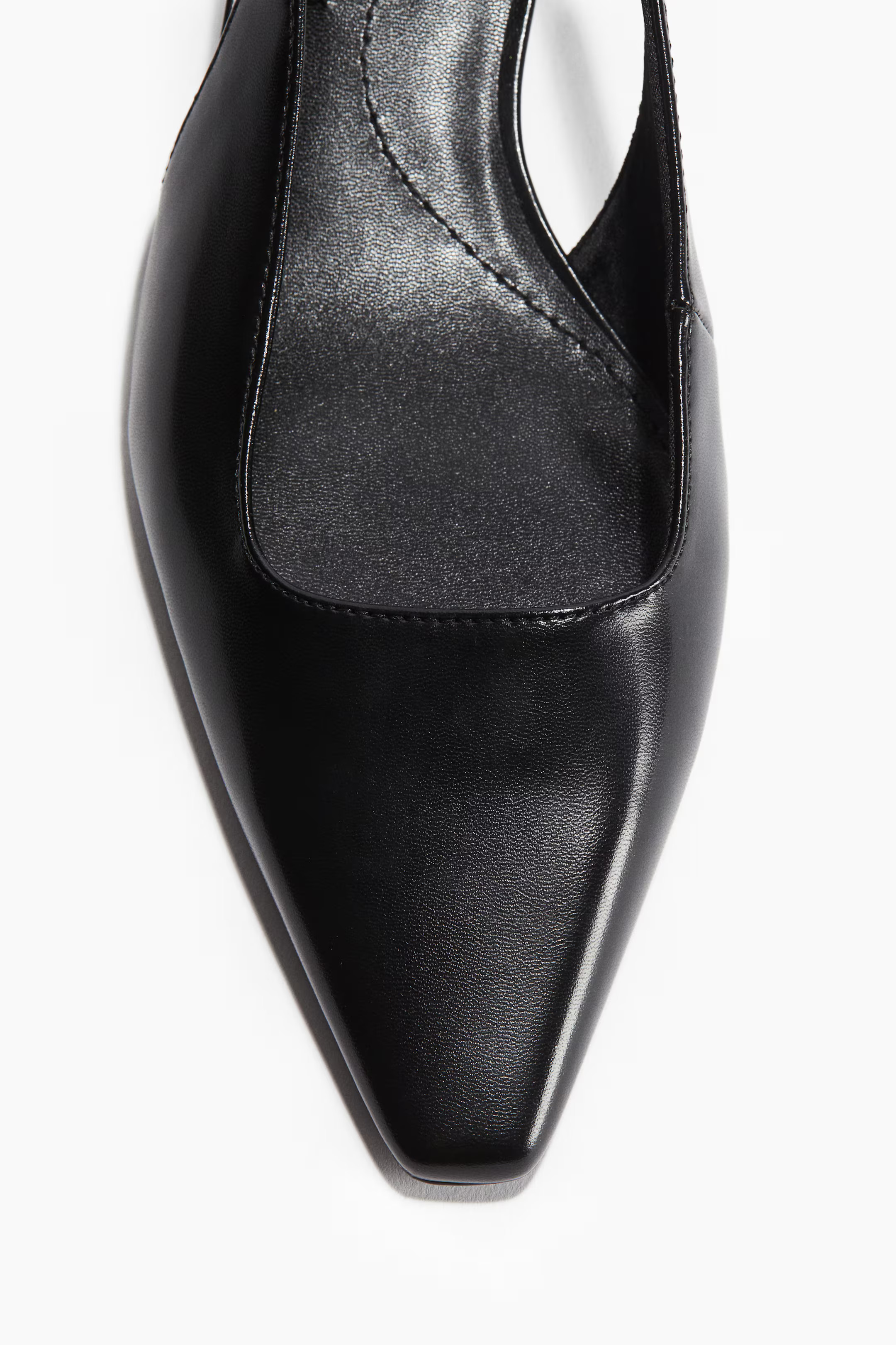 Salones destalonados con puntera fina - Negro - MUJER | H&M ES | H&M (FR, IT, ES, PT, BE)