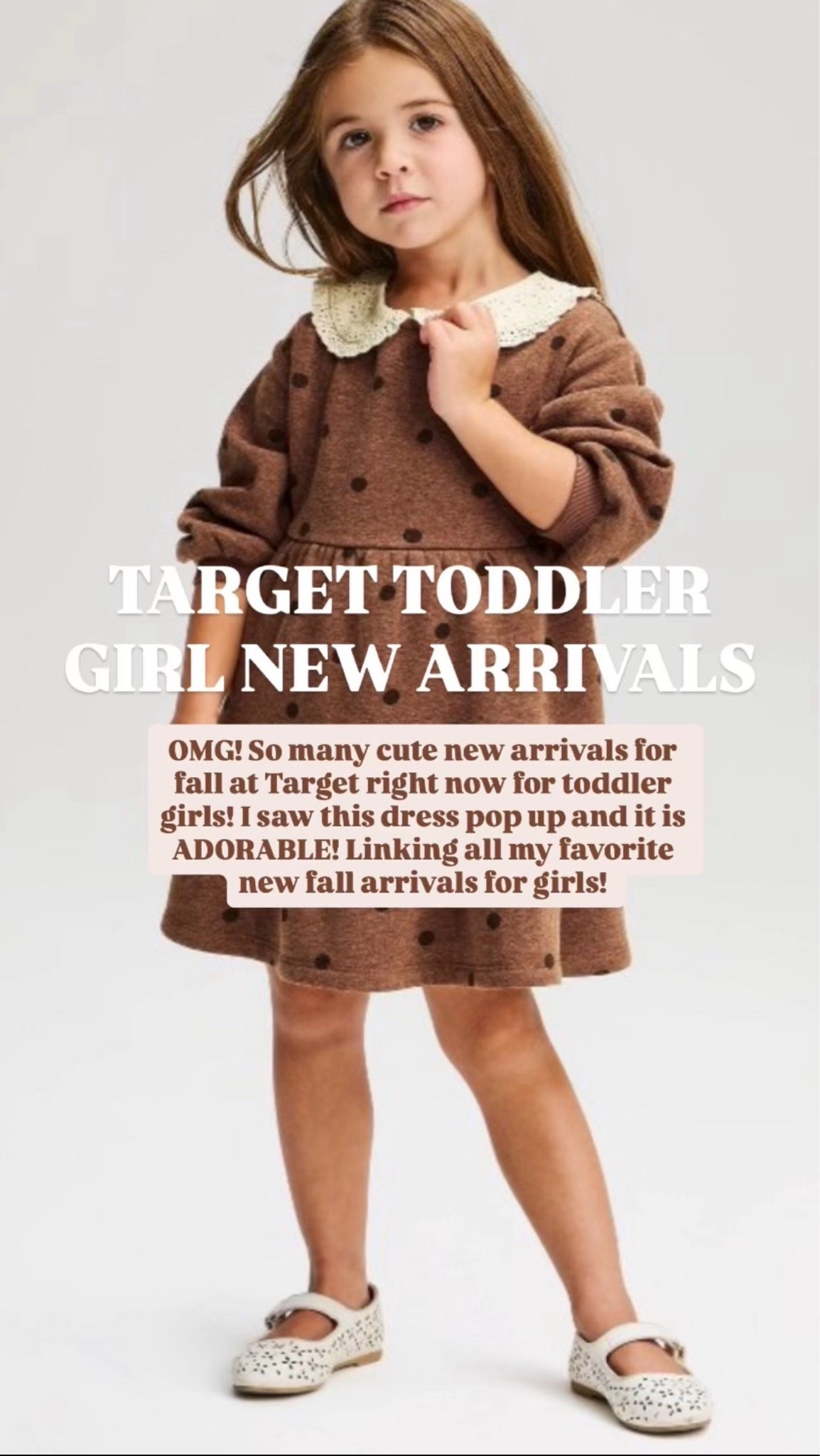 OMG! So many cute new arrivals for fall at Target right now for toddler girls! I saw this dress pop up and it is ADORABLE! Linking all my favorite new fall arrivals for girls! 

*STORY