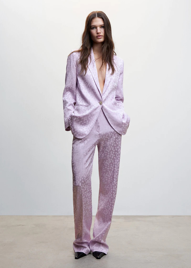 Suit blazer with buttons  -  Women | Mango USA | MANGO (US)