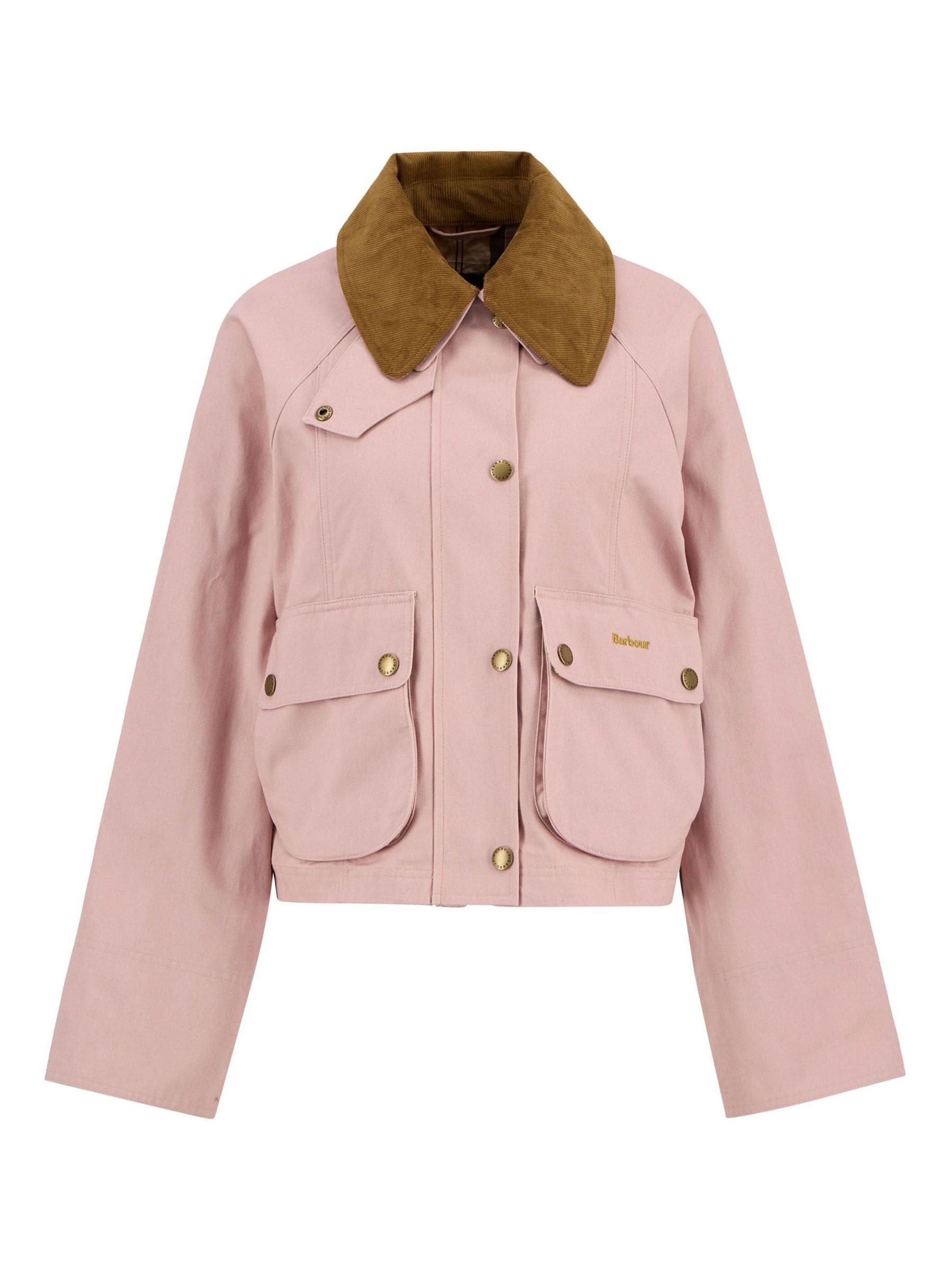Barbour Barbour Gardenia Pink Cropped Beadnell Casual Jacket | Next EU