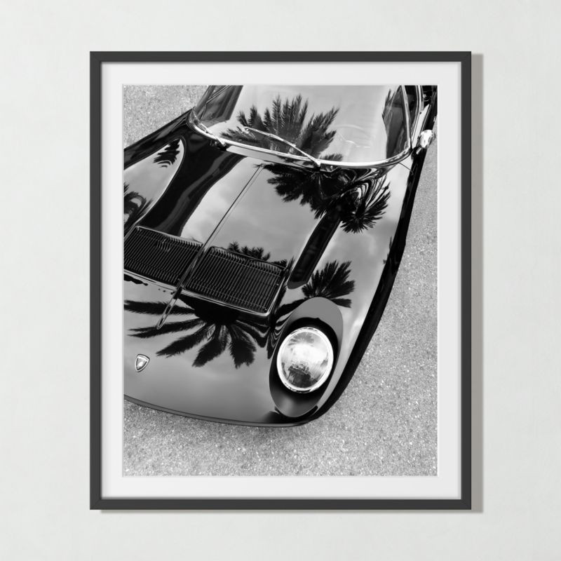 'Lamborghini Miura, 2018' Modern Photographic Print in Black Frame 38.75''x27.75'' | CB2 | CB2