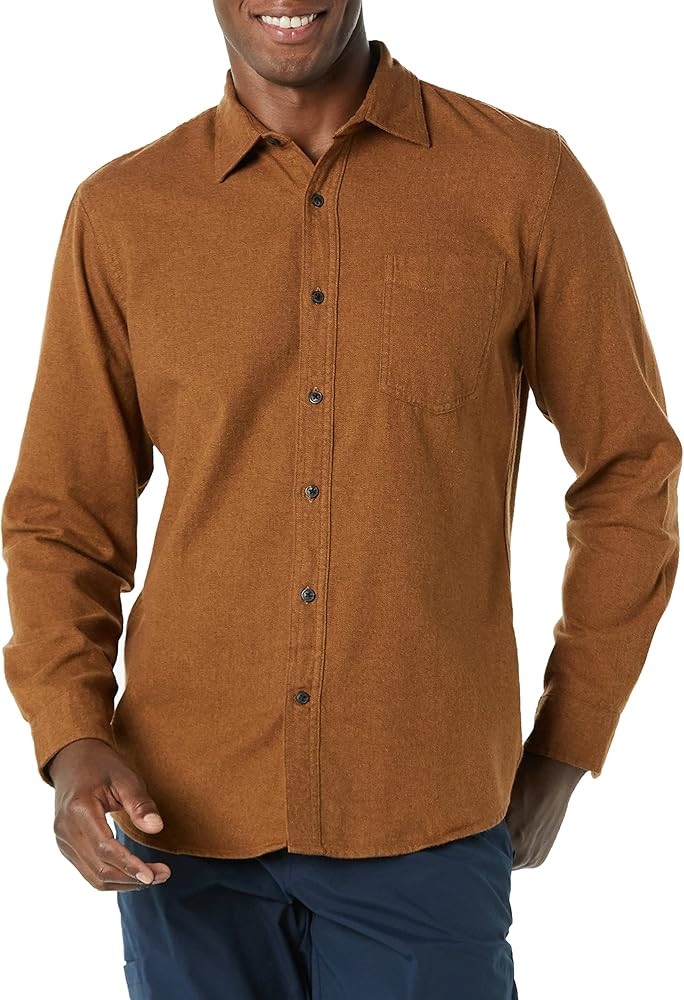 Amazon Essentials Men's Slim-Fit Long-Sleeve Flannel Shirt | Amazon (US)