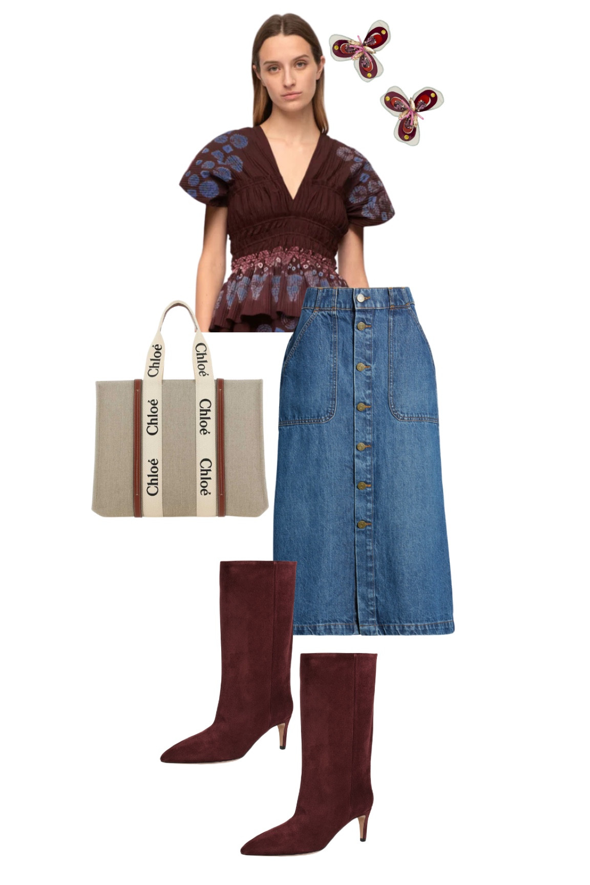 Fall trends incoming: power reds (maroon), denim skirts, half half boots, and richly-textured accessories 

#LTKShoeCrush #LTKSeasonal #LTKStyleTip