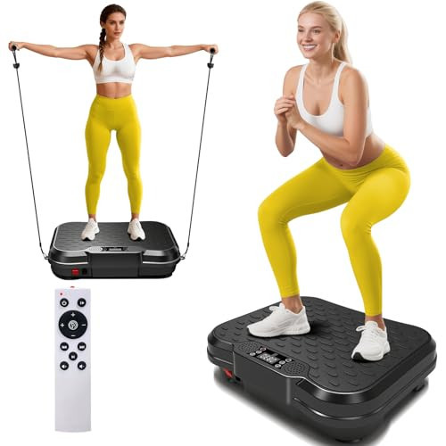 NXSCI Vibration Plate Exercise Machine,Vibrating Platform for Lymphatic Drainage with 250 Speeds,500 lbs Weight Capacity,Vibrated Plates for Weight Loss,Full Body Workout Equipment for Fitness at Home | Amazon (US)