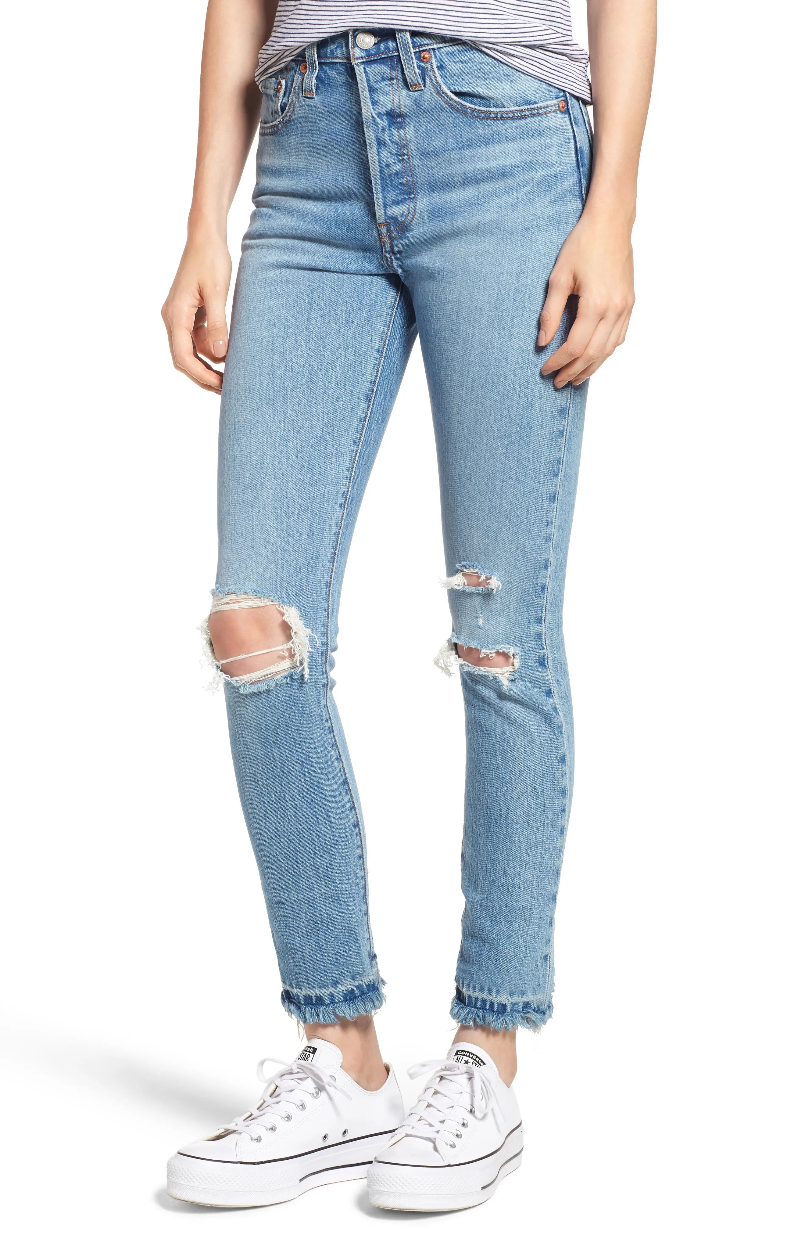Levi's® 501® Ripped Skinny Jeans (Authentic Heart) | Nordstrom