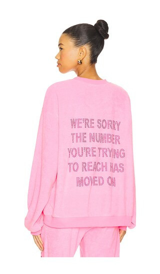 Boys Lie 1-800 Kara Sweatshirt in Pink. - size XL/XXL | Revolve Clothing (Global)