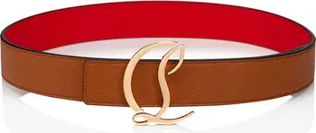 Logo Buckle Leather Belt | Nordstrom