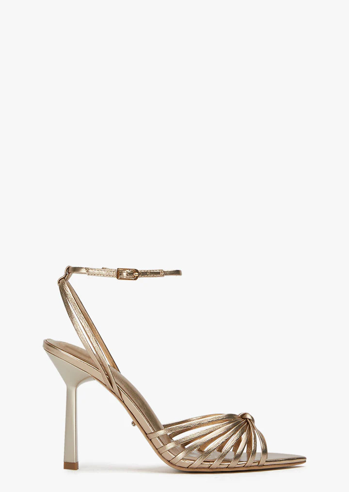 Maxos Amber Nappa Metallic Heels | Heels | Tony Bianco USA | Tony Bianco US