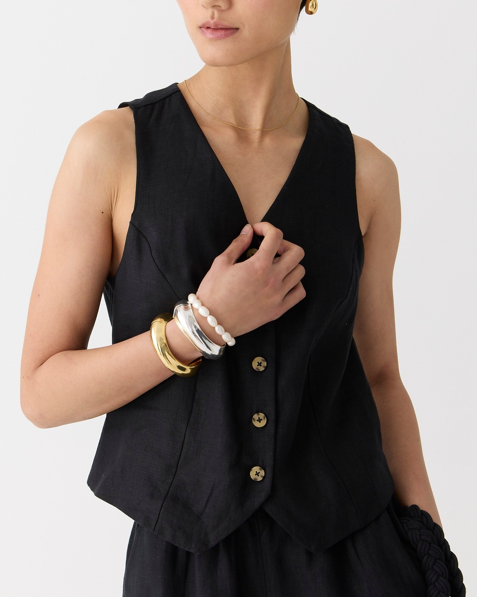 Slim-fit vest in linen | J. Crew US