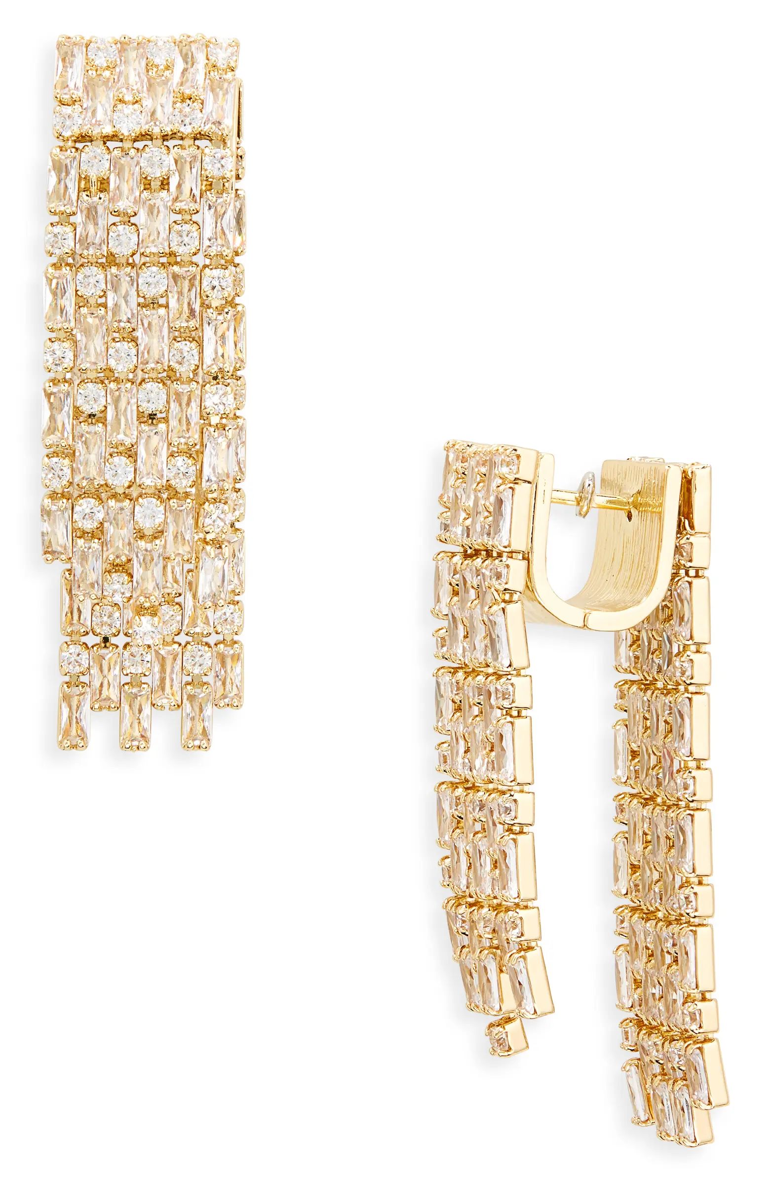 Cup Chain Double Fringe Drop Earrings | Nordstrom