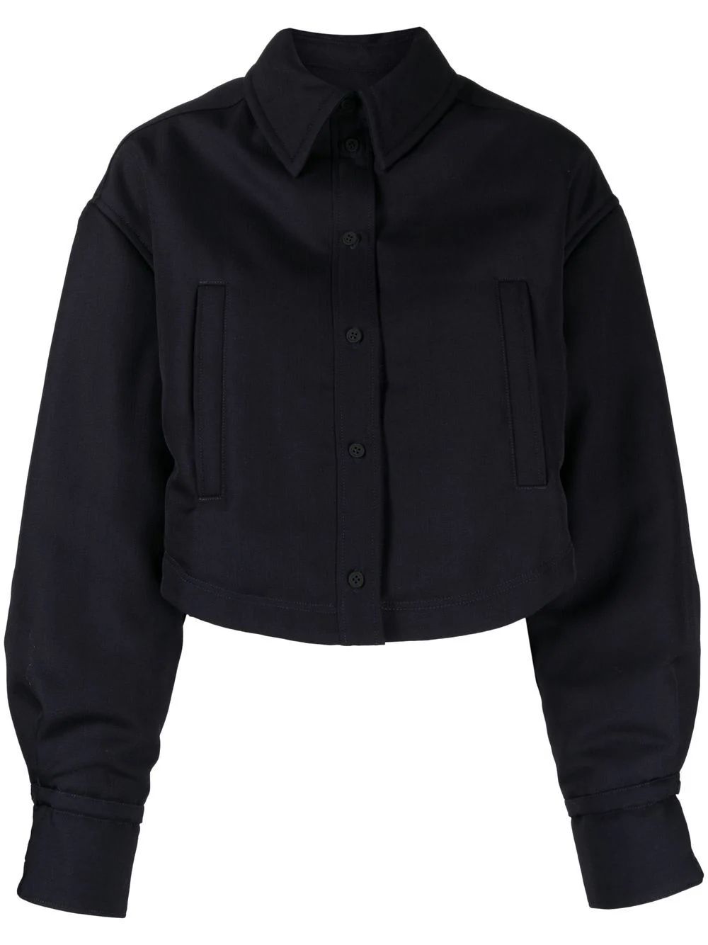 Jacquemus Cropped Shirt Jacket - Farfetch | Farfetch Global
