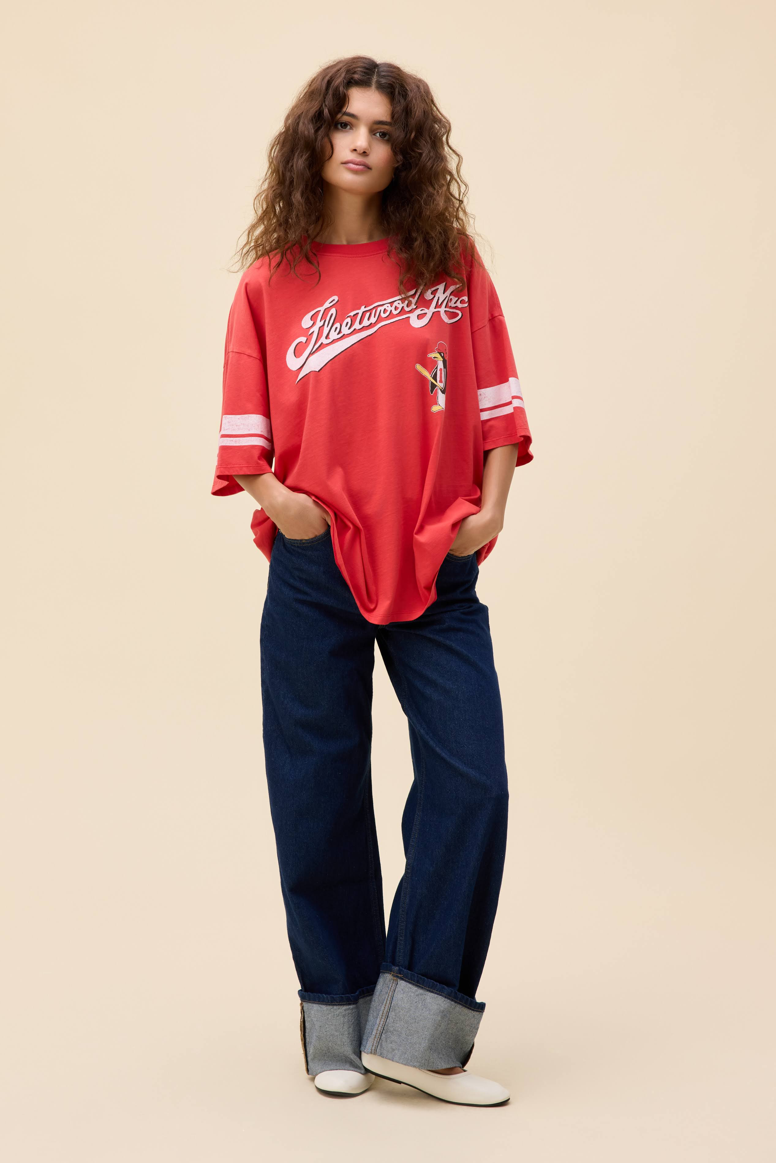 Fleetwood Mac Penguin Baseball OS Tee | Daydreamer