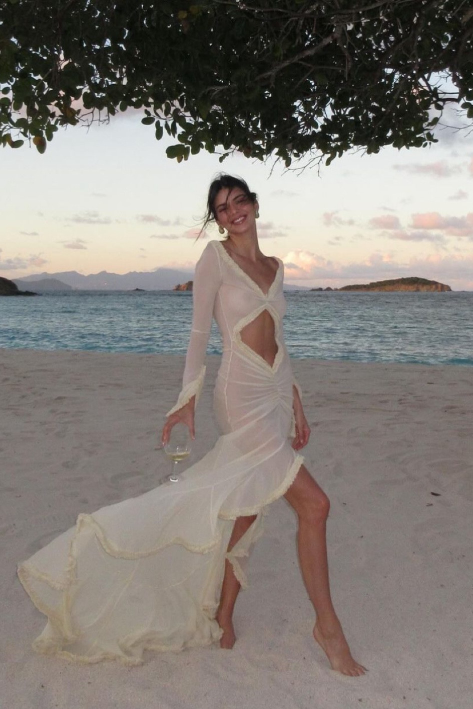 kendall jenner cut out dress wedding Kendall Jenner Wore A Cutout Dress At The Academy Museum Gala