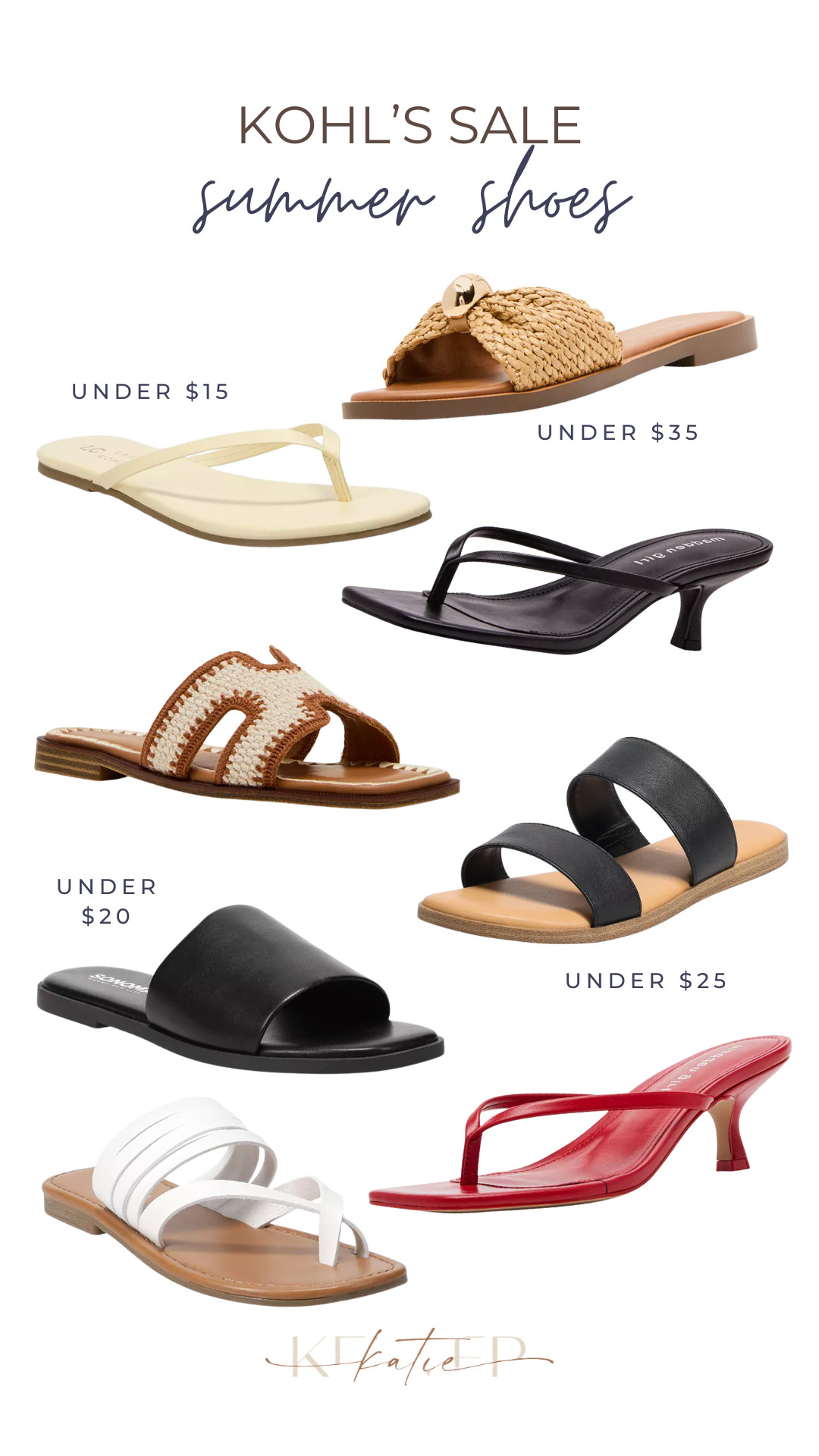 Kohl's summer sandals on sale! 

 #LTKootd #LTKSeasonal #LTKSaleAlert