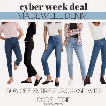 50% off your entire purchase at Madewell 

Madewell / denim / on sale / cyber week / Black Friday / gifts for her / gift guide / holiday gifts / Christmas / sale alert 



#LTKHoliday #LTKstyletip #LTKsalealert