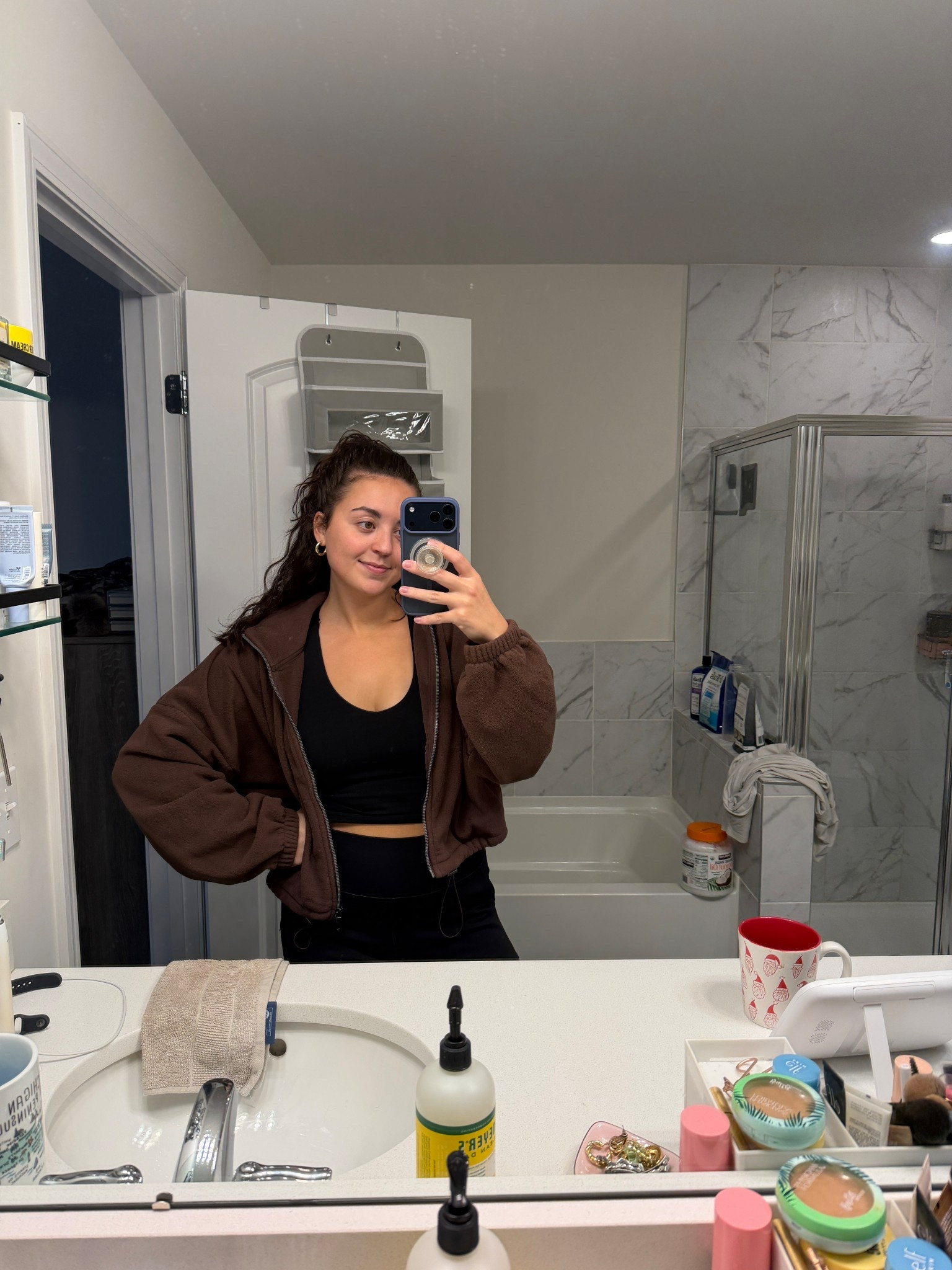 Zip up jacket with no hood >>> 

#LTKU #LTKFindsUnder50 #LTKActive