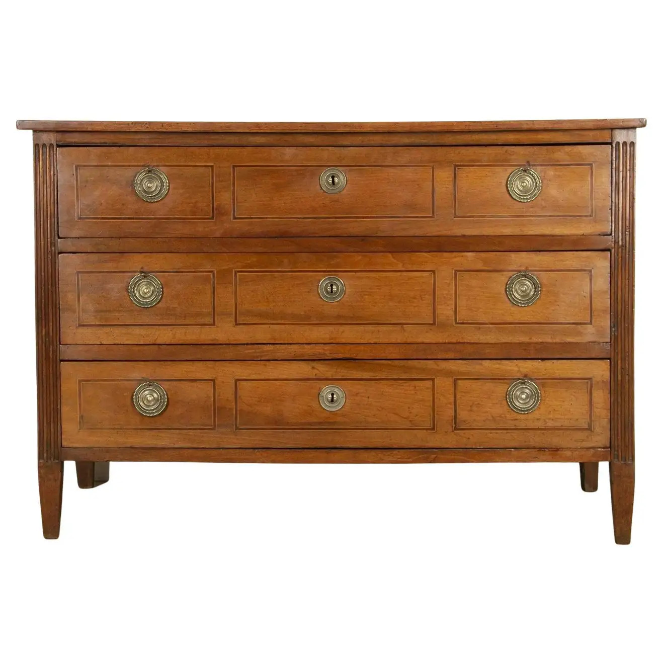 18th Century Louis XVI Parquetry Commode | 1stDibs