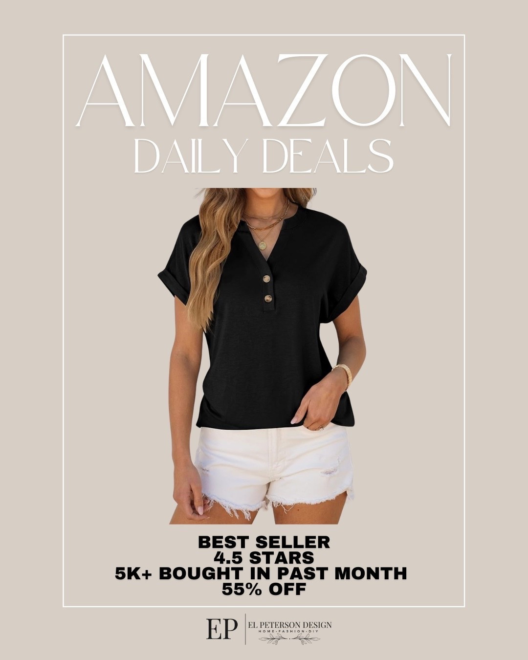 Amazon Daily Deals 
Top

#LTKSaleAlert