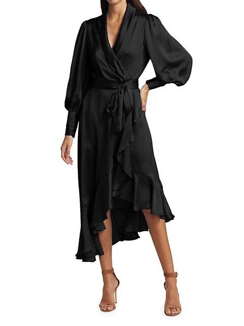 Zimmermann Silk Wrap Midi-Dress | Saks Fifth Avenue