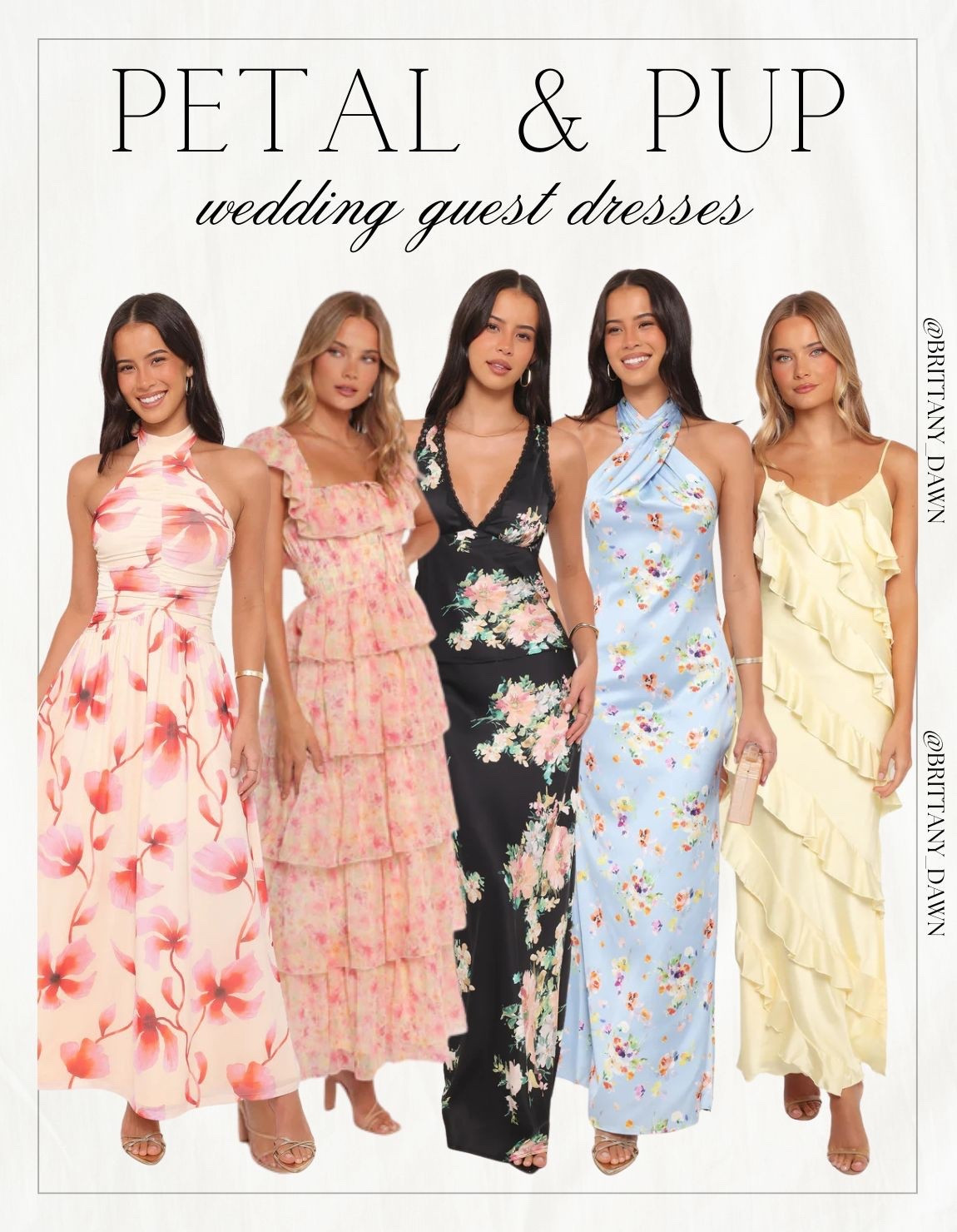 Finding the perfect wedding guest dress just got easier!
I am absolutely loving these romantic florals and soft ruffles for the season. From halter necks to tiered skirts, there is a silhouette for every vibe. 🌸✨

Whether it’s a garden ceremony or a formal reception, these pieces bring all the elegance. The blue floral halter is a personal favorite! 👗💍

#WeddingGuestStyle #PetalAndPup #FloralDress #SpringWedding #OOTD

#LTKWedding #LTKSeasonal #LTKootd