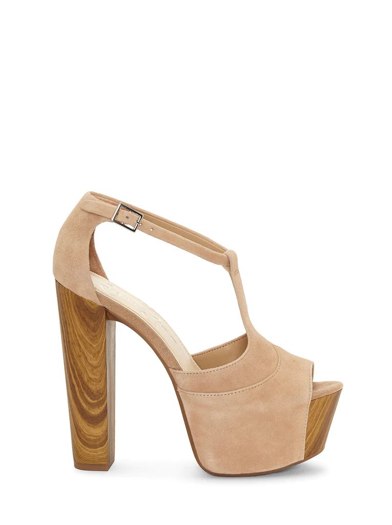 Dany T-Strap Platform Sandal in Sand | Jessica Simpson E Commerce