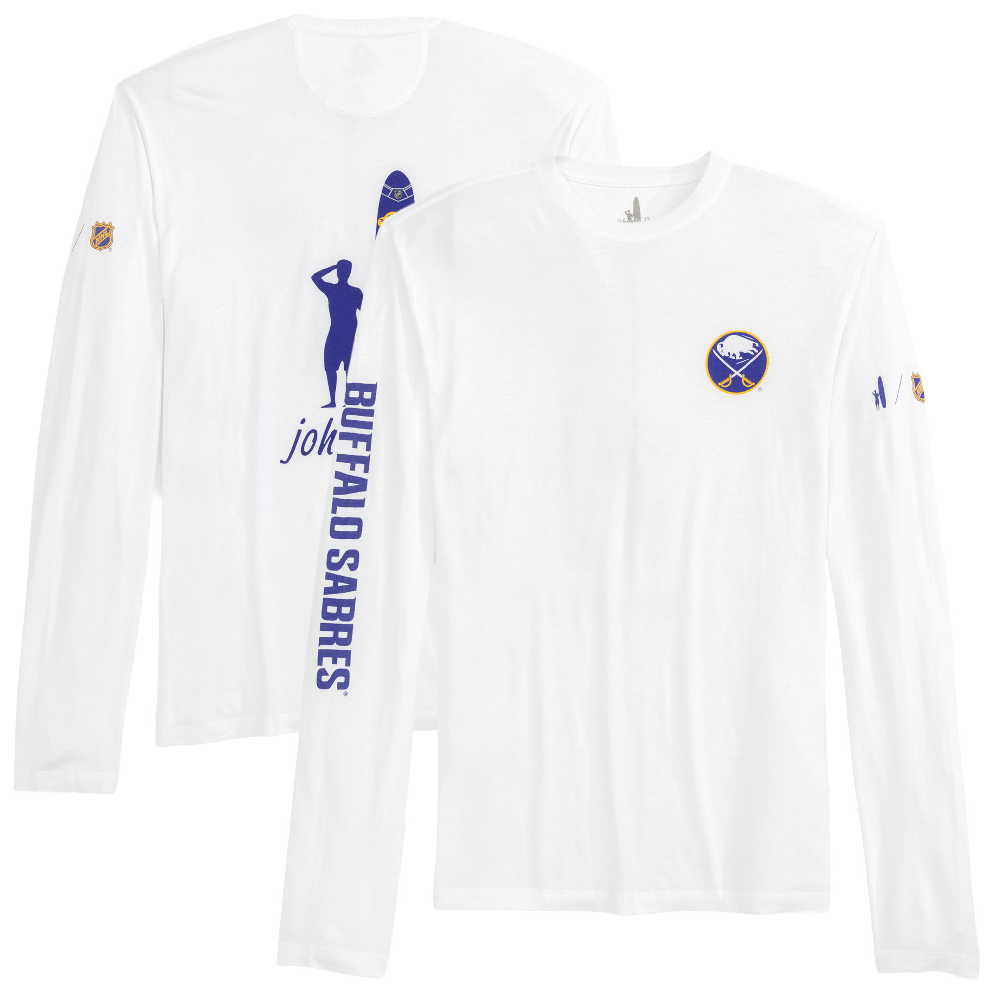 Men's johnnie-O White Buffalo Sabres Adam Long Sleeve T-Shirt | Fanatics