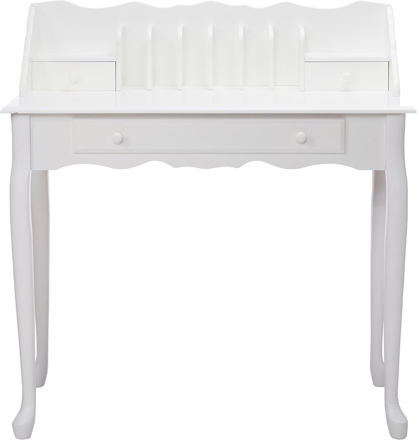 Monarch specialties , Traditional Desk, Solid Wood, Antique White, 36"L | Amazon (US)