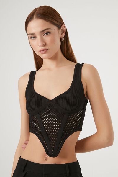 Crochet Sweater-Knit Crop Top | Forever 21 (US)