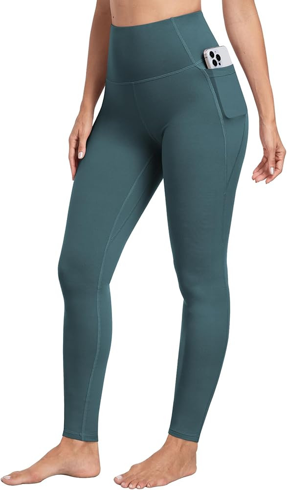 CHRLEISURE Leggings with Pockets for Women - Tummy Control High Waisted Soft Workout Yoga Pants | Amazon (US)