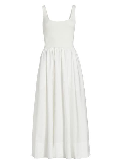 Zaha Sleeveless Rib-Knit Day Dress | Saks Fifth Avenue