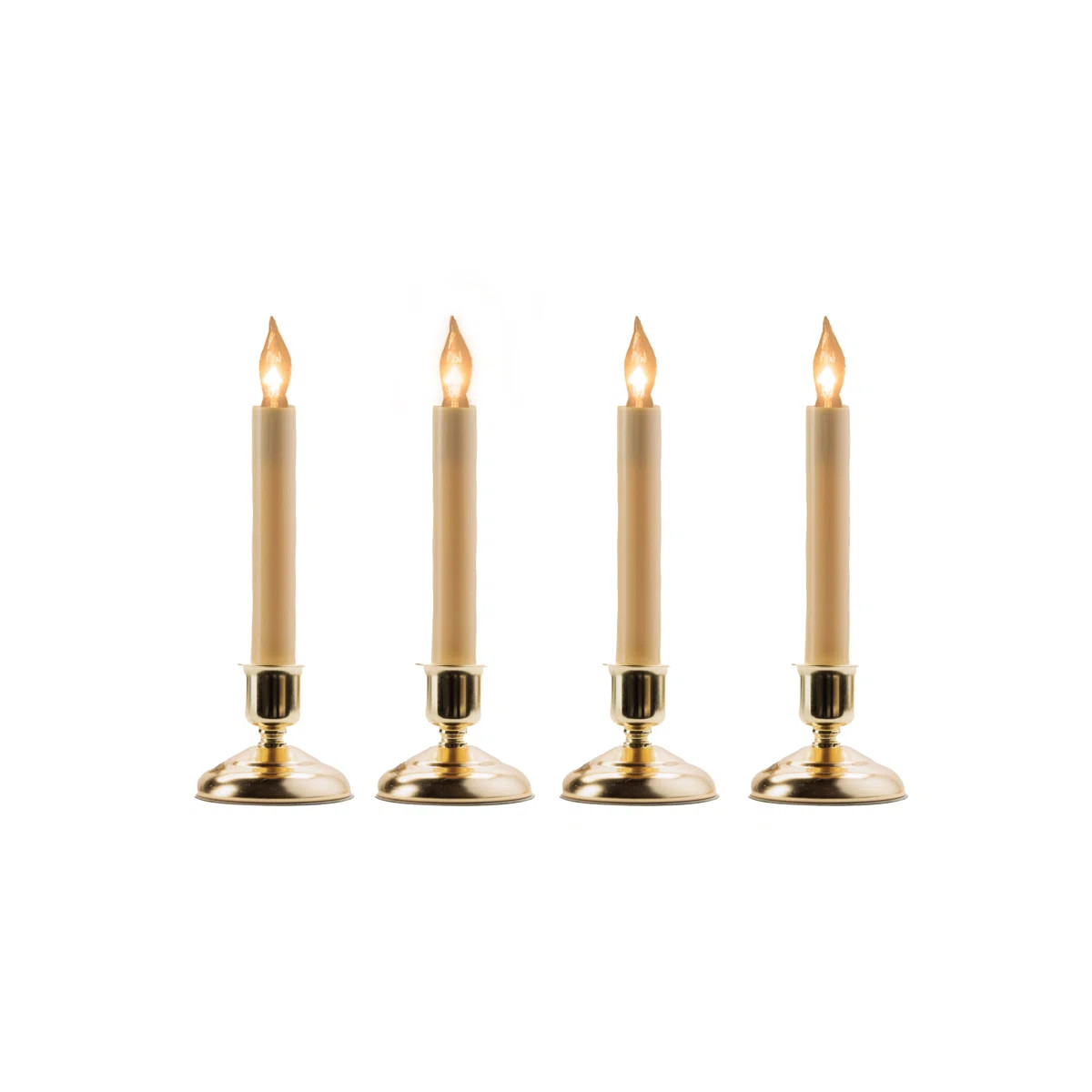 Cape Cod Electric Window Unscented Taper Candle (Set of 4) | Wayfair North America