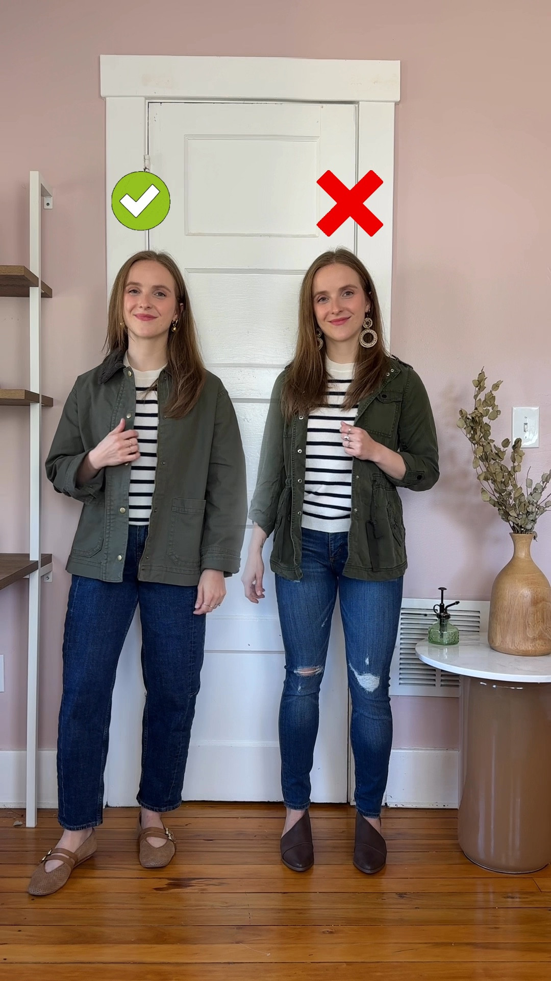 Millennial outfit makeover. Barn jacket edition. 
Xs barn jacket
0 barrel jeans (size up if between)
7 suede mary janes
Small cashmere tee (sized up for relaxed fit)


#LTKSaleAlert #LTKStyleTip