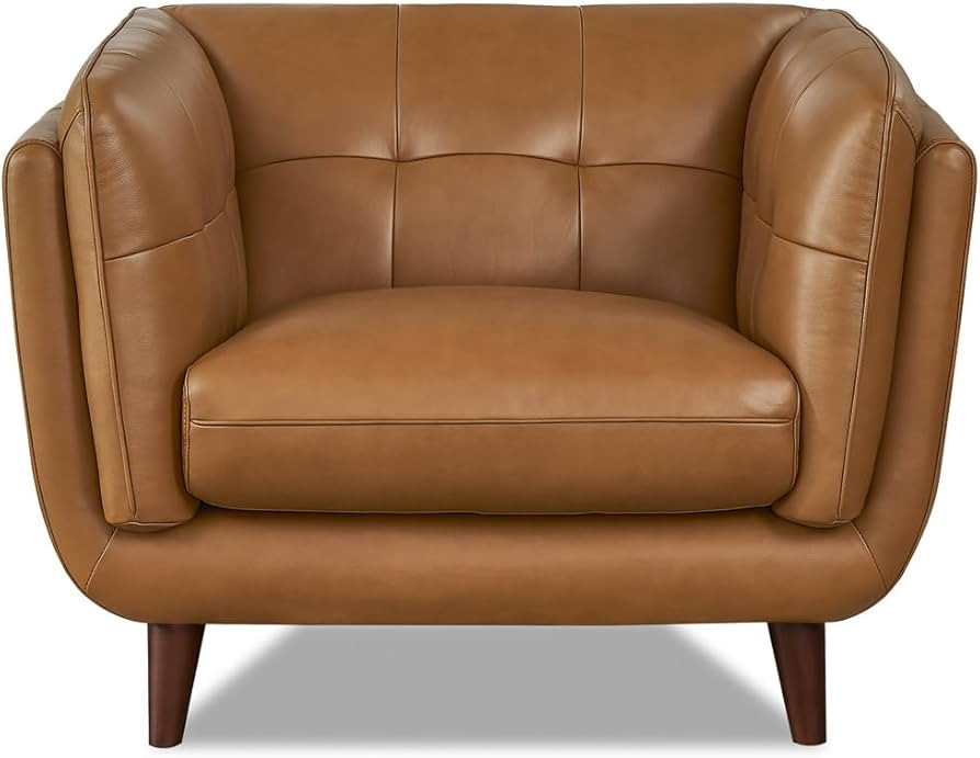 Hydeline Solana Top Grain Leather Chair, Cognac | Amazon (US)