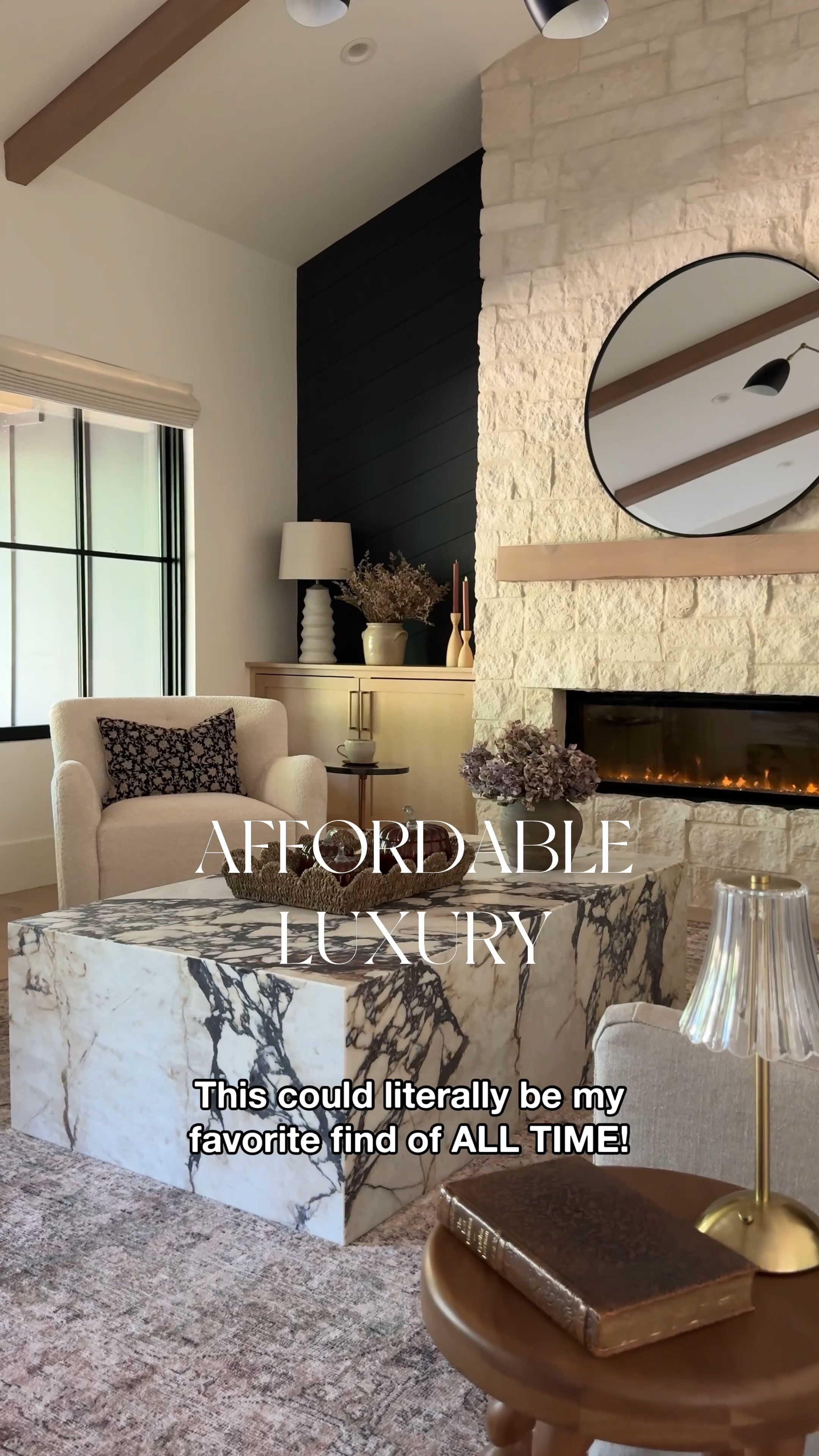 I am SO impressed with the quality of these chairs and they’re on sale! 🥳 this is the beige chenille color. They’re beautiful, comfortable and the material is so soft! These look EXACTLY like the designer ones that cost almost 10 times more, but I love them even more since they swivel! It’s so amazing @Wayfair offers luxurious furniture at an affordable price. This chair is part of their Way Day sale! So many of my favorite pieces are up to 80% off with free shipping. Shop Way Day in store and online from 10/5-10/7. 

White swivel chair, marble coffee table, vintage rug, neutral rug, round black mirror upholstered chair

#Wayfair#WayfairPartner #WayDay 

#LTKFindsUnder100 #LTKHome #LTKSaleAlert