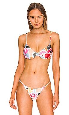 BEACH RIOT X REVOLVE Camilla Bikini Top in Vibrant Abstract Shapes from Revolve.com | Revolve Clothing (Global)